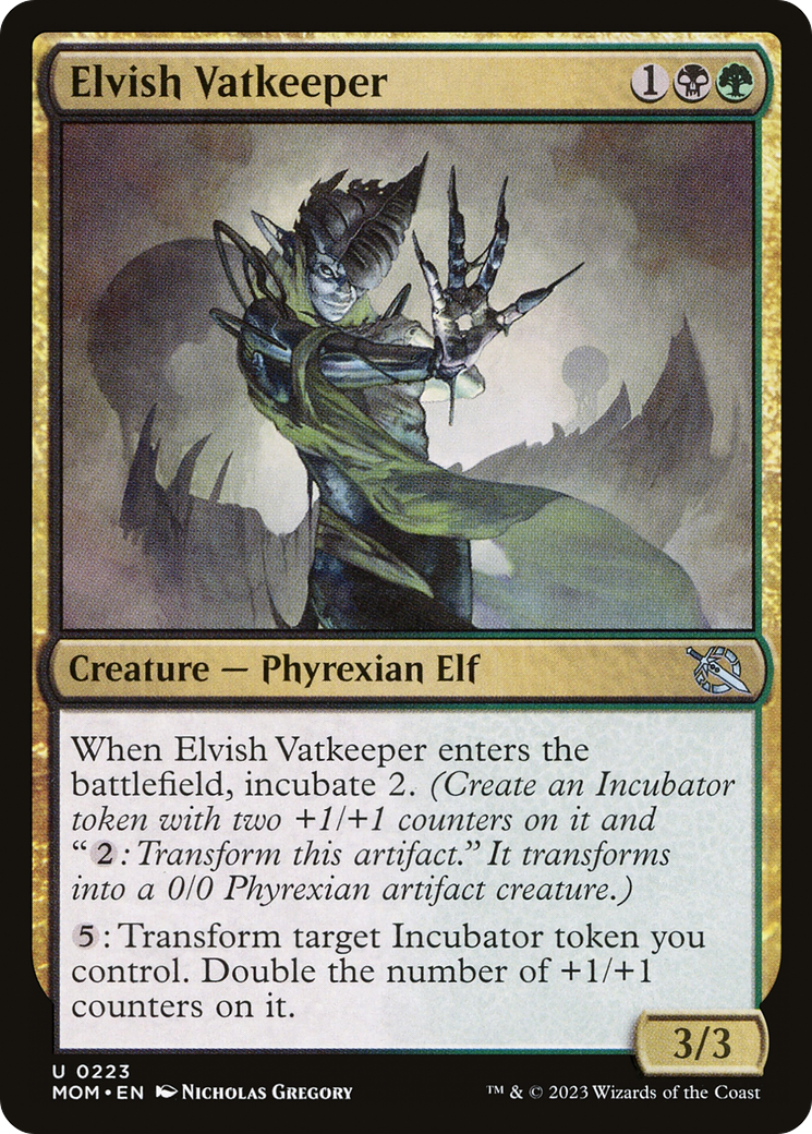 Elvish Vatkeeper (223) - March of the Machine
