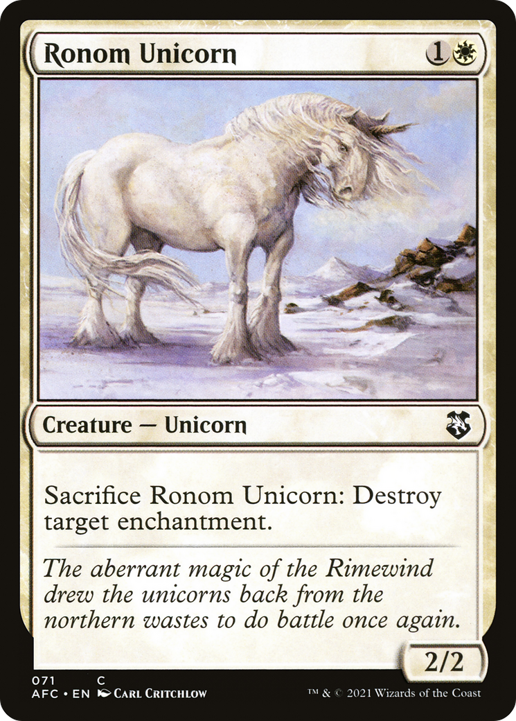 Ronom Unicorn (071) - Forgotten Realms Commander