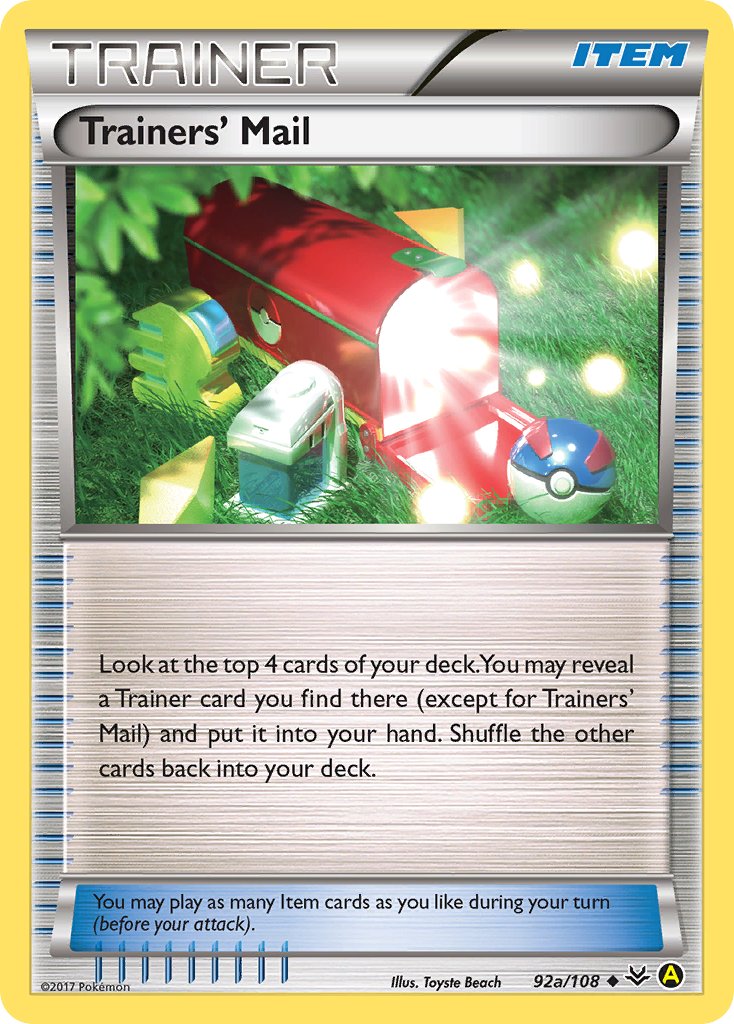 Trainers' Mail (92a/108) [Alternate Art Promos] | Silver Goblin