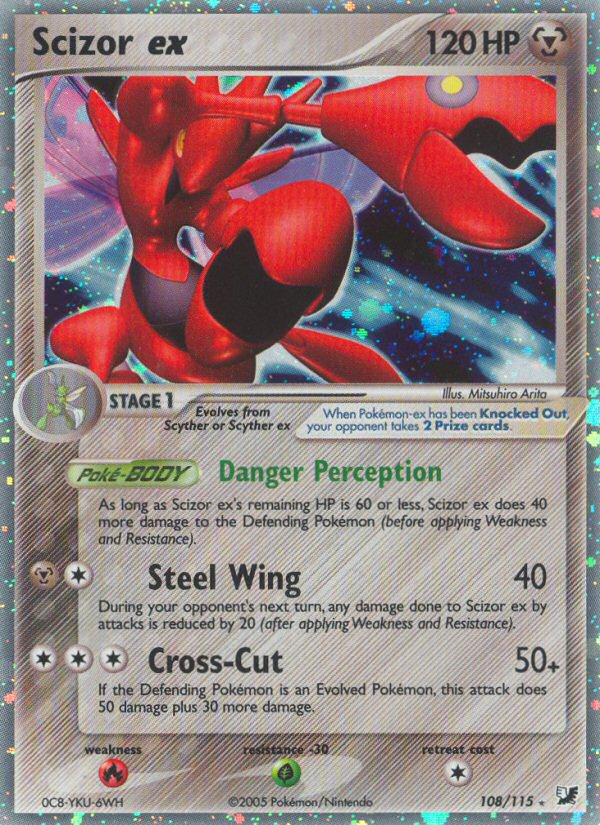 Scizor ex (108/115) [EX: Unseen Forces] | Silver Goblin