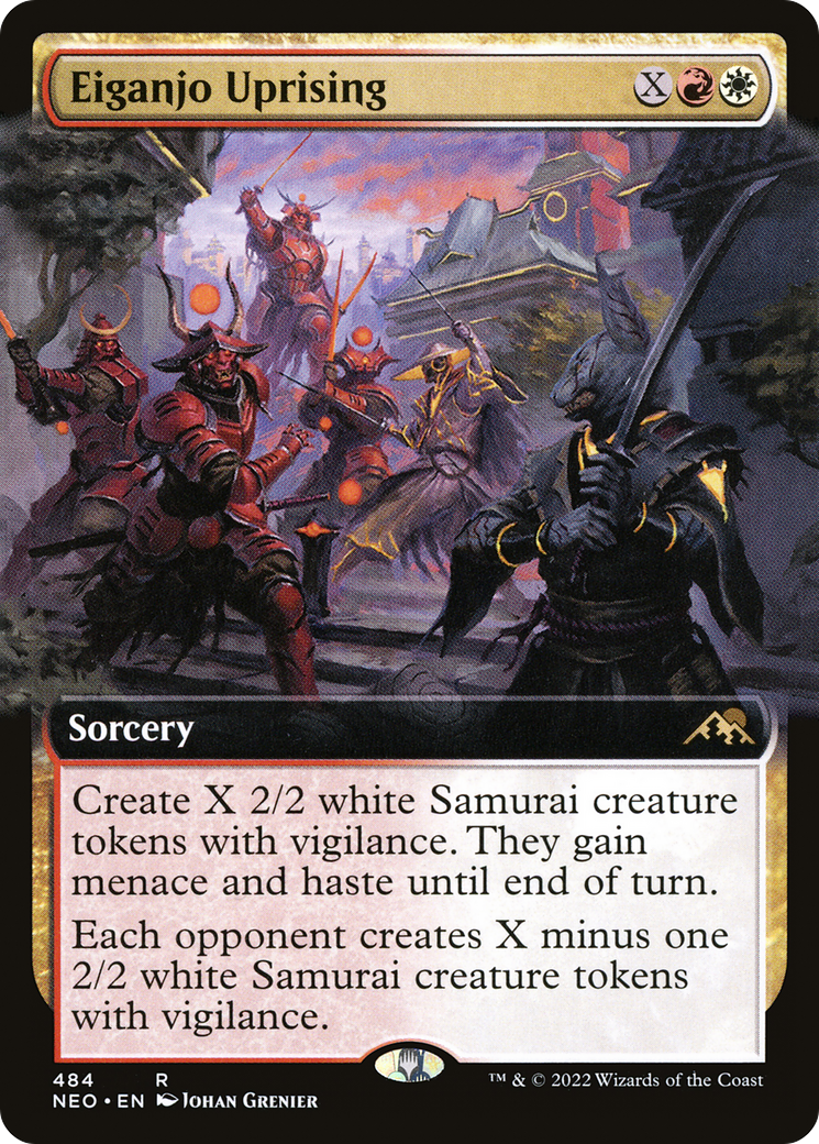 Eiganjo Uprising (Extended Art) (484) Foil - Kamigawa: Neon Dynasty