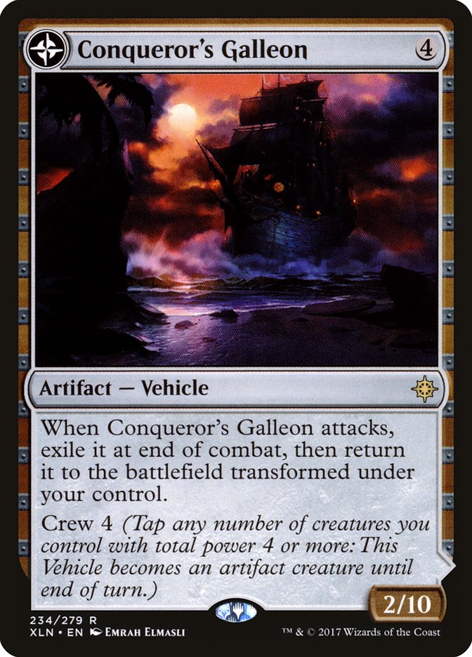 Conqueror's Galleon // Conqueror's Foothold (234) Foil - Ixalan