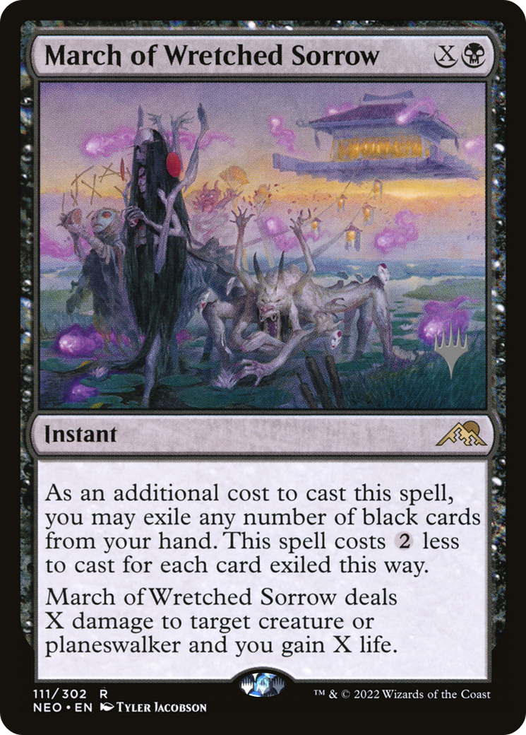 March of Wretched Sorrow (111) Foil - Kamigawa: Neon Dynasty Promos