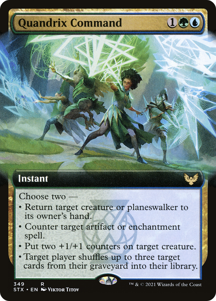 Quandrix Command (Extended Art) (349) Foil - Strixhaven: School of Mages