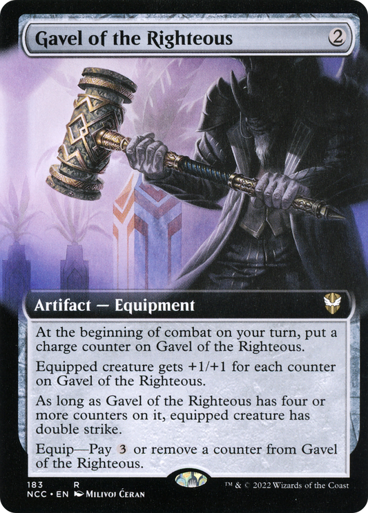 Gavel of the Righteous (Extended Art) [Streets of New Capenna Commander]