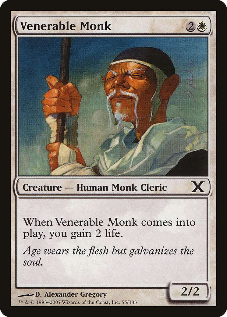 Venerable Monk (055) Foil - Tenth Edition