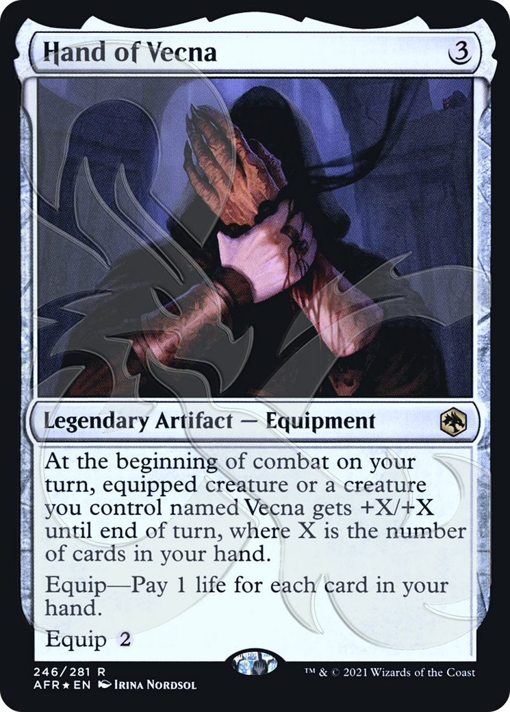Hand of Vecna (246) Foil - Adventures in the Forgotten Realms Promos