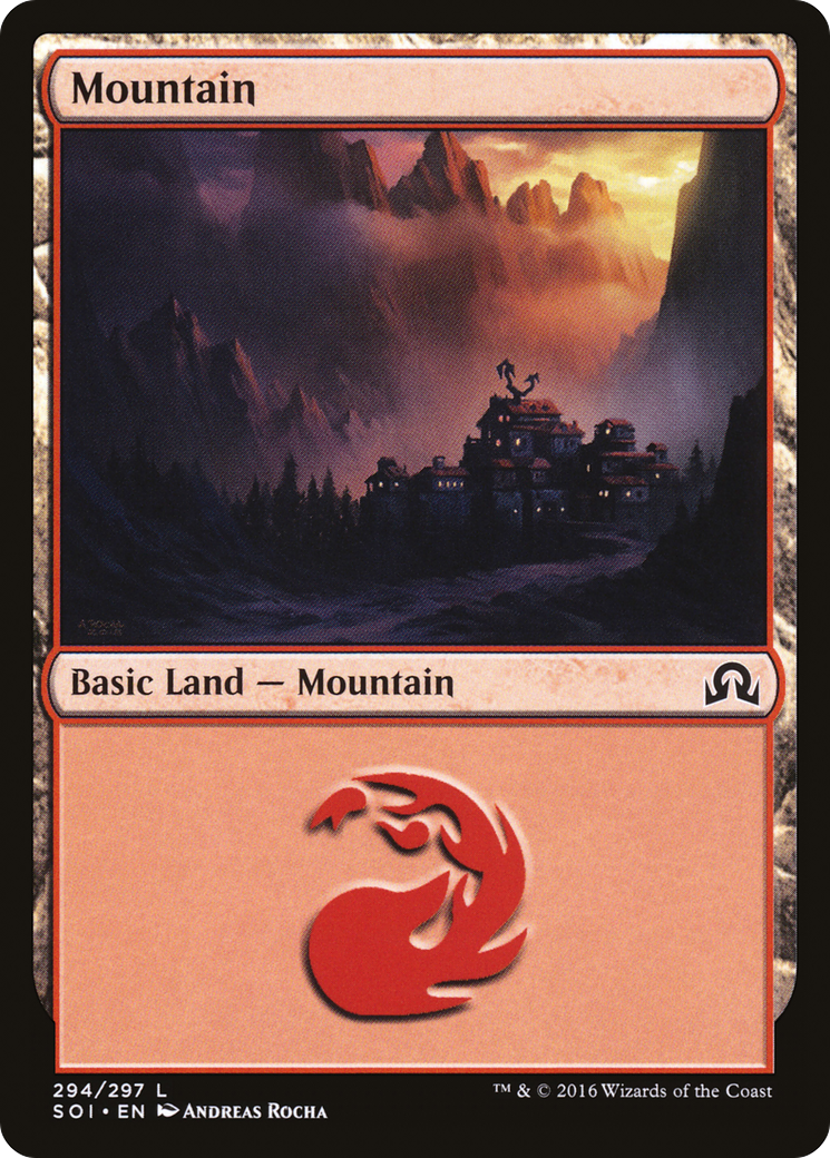 Mountain (294) Foil - Shadows over Innistrad