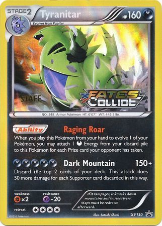 Tyranitar (XY130) (Staff) [XY: Black Star Promos] | Silver Goblin