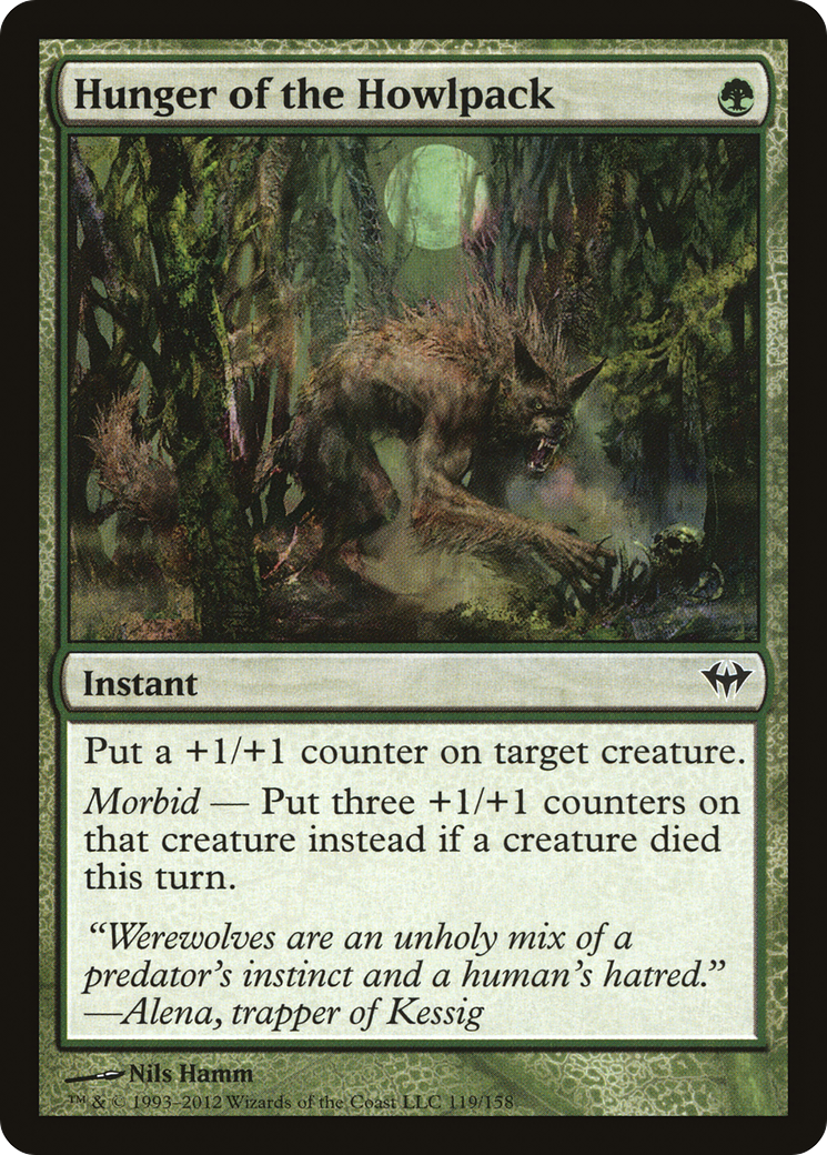 Hunger of the Howlpack (119) Foil - Dark Ascension
