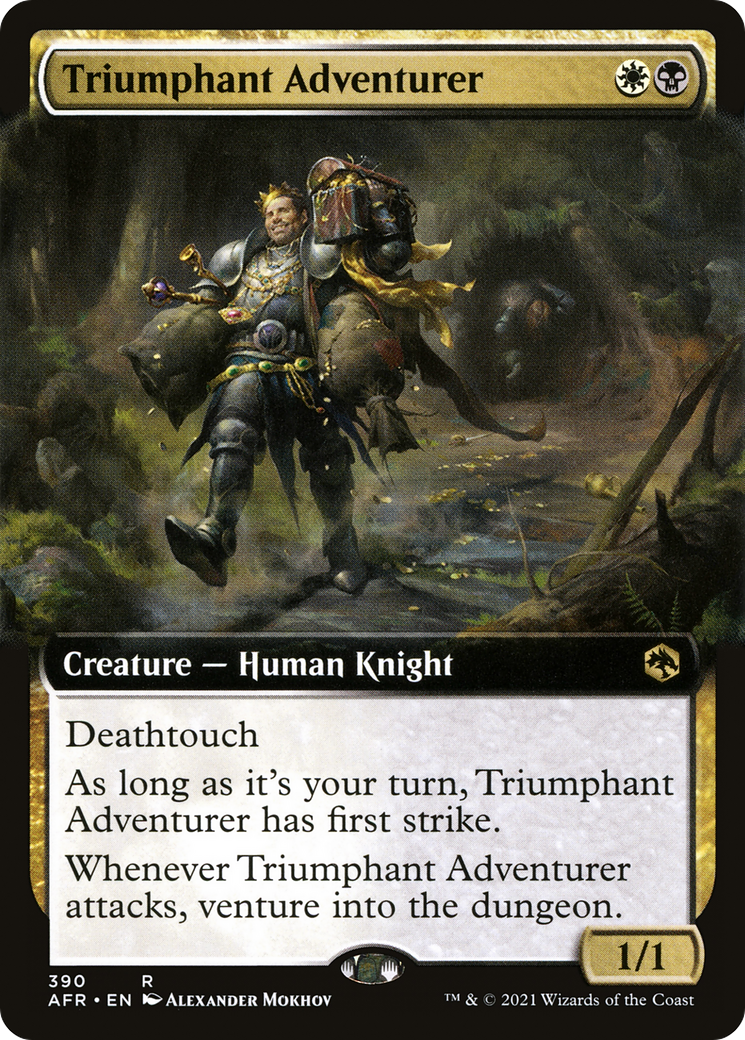 Triumphant Adventurer (Extended Art) (390) - Adventures in the Forgotten Realms