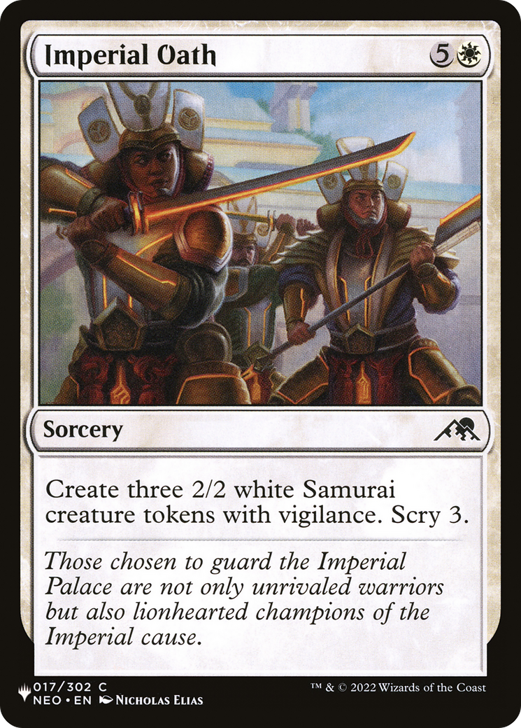 Imperial Oath (NEO-17) - The List