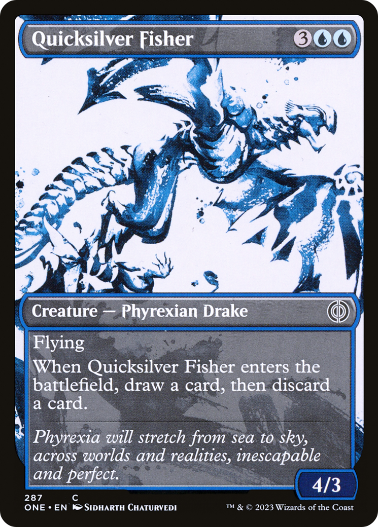 Quicksilver Fisher (Showcase) (287) Foil - Phyrexia: All Will Be One