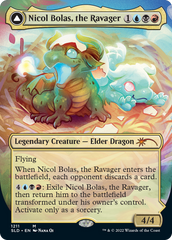 Nicol Bolas, the Ravager // Nicol Bolas, the Arisen (Display Commander) (Borderless) [Secret Lair: From Cute to Brute] | Silver Goblin