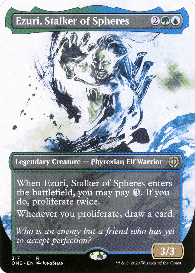 Ezuri, Stalker of Spheres (Showcase) (317) - Phyrexia: All Will Be One