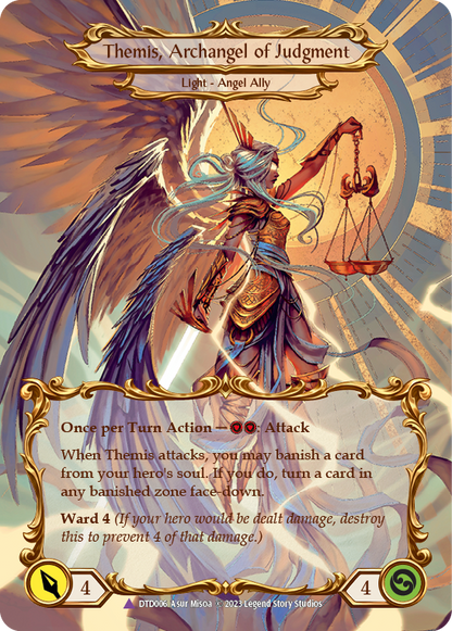 Figment of Judgment // Themis, Archangel of Judgment (Marvel) (DTD006) Cold Foil - Dusk till Dawn