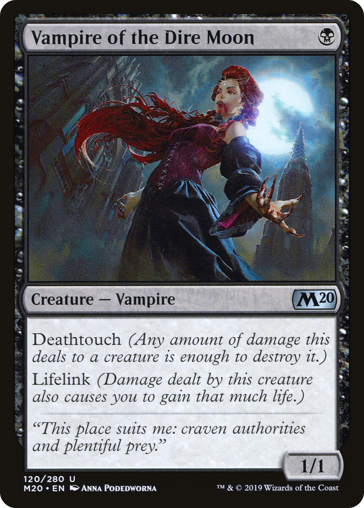 Vampire of the Dire Moon [Core Set 2020] | Silver Goblin