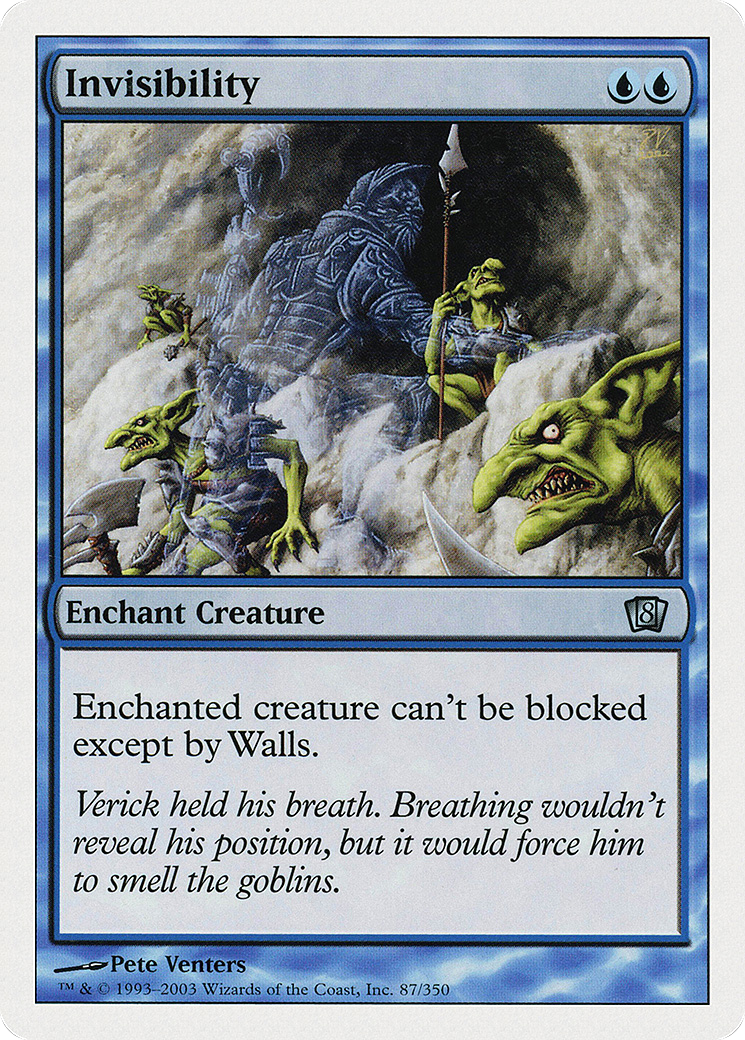 Invisibility (087) Foil - Eighth Edition