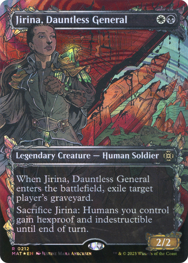 Jirina, Dauntless General (Showcase) (212) Foil - March of the Machine: The Aftermath