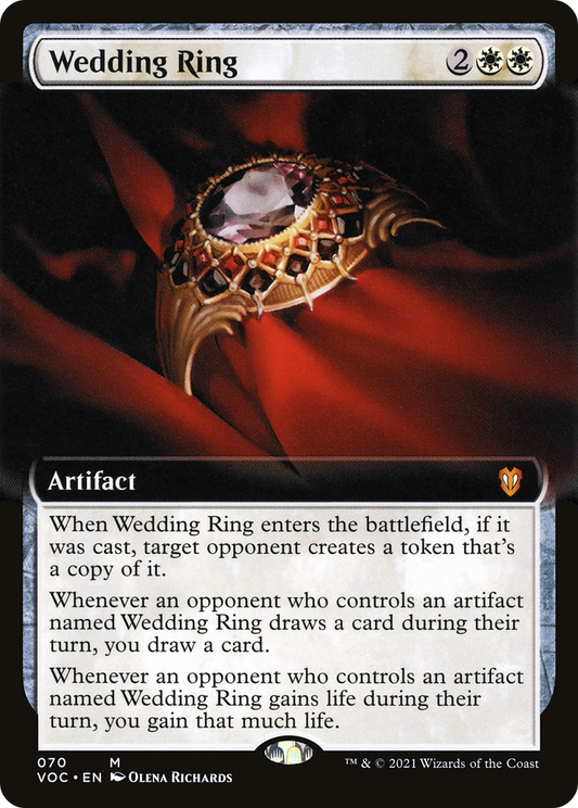 Wedding Ring (Extended Art) [Innistrad: Crimson Vow Commander]