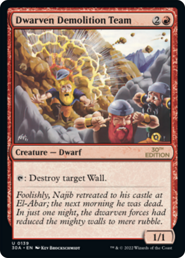 Dwarven Demolition Team (139) - 30th Anniversary Edition