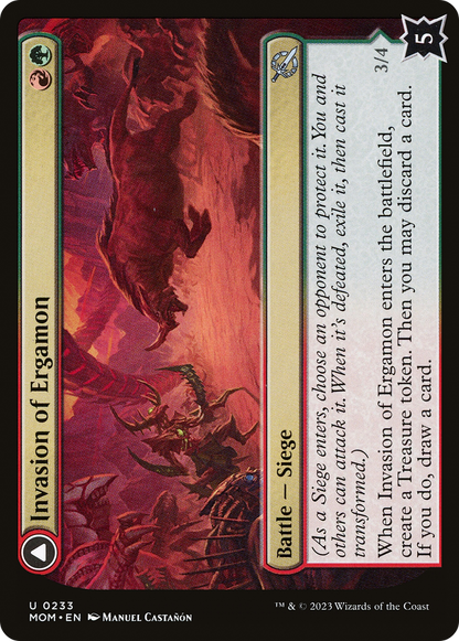 Invasion of Ergamon // Truga Cliffcharger (233) - March of the Machine