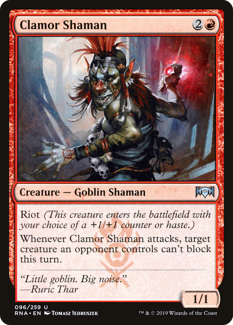 Clamor Shaman (096) Foil - Ravnica Allegiance