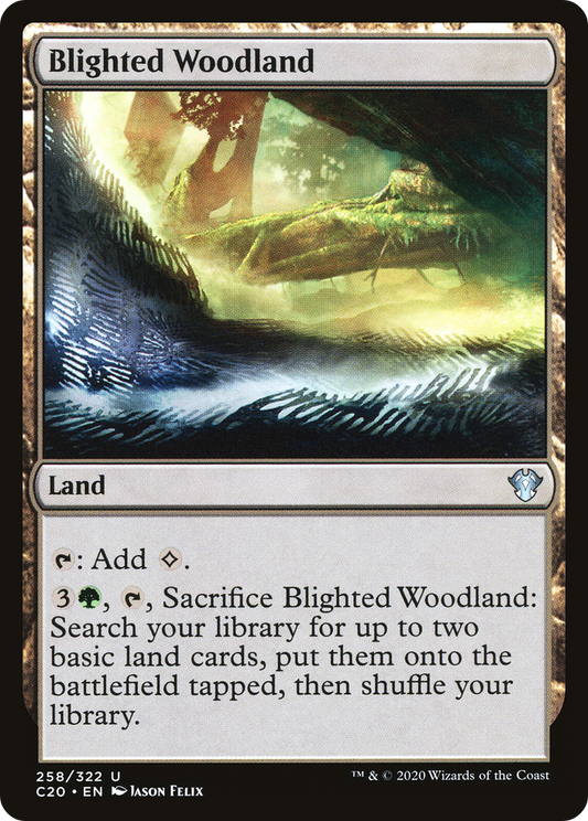 Blighted Woodland (258) - Commander 2020