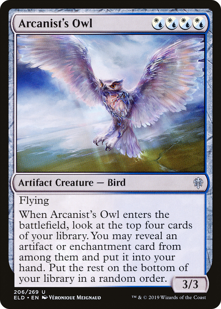 Arcanist's Owl (206) - Throne of Eldraine