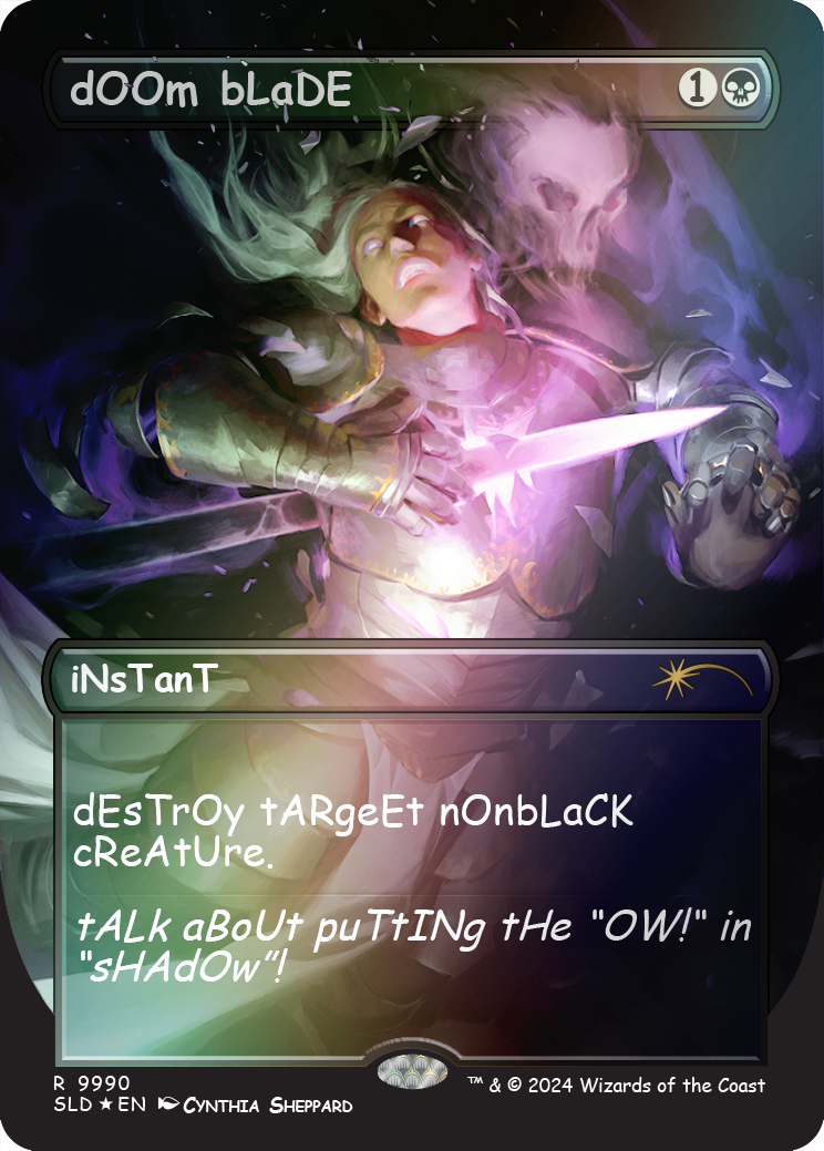 Doom Blade (9990) Rainbow Foil - Secret Lair Drop