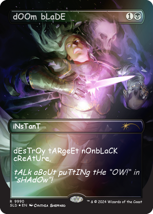 Doom Blade (9990) Rainbow Foil - Secret Lair Drop