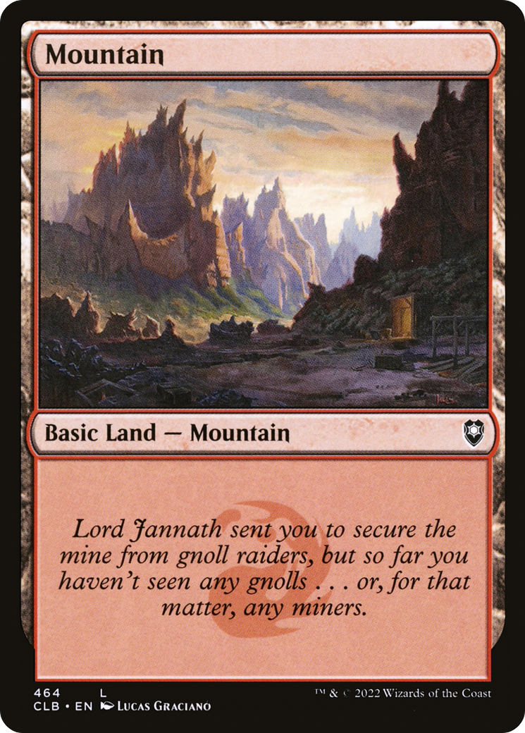 Mountain (464) Foil - Commander Legends: Battle for Baldur's Gate