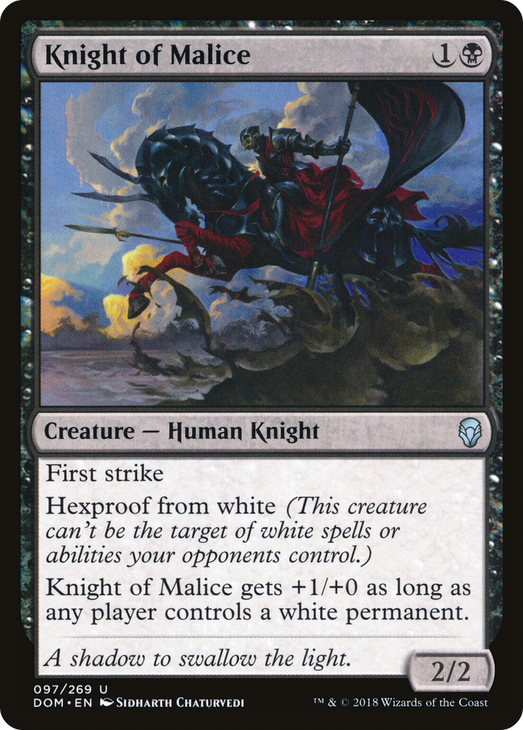 Knight of Malice [Dominaria] Foil