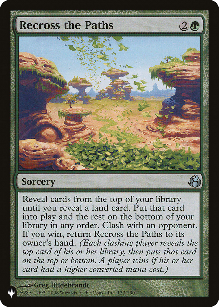 Recross the Paths (MOR-133) - The List