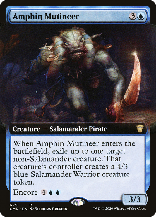 Amphin Mutineer (Extended Art) (629) - Commander Legends