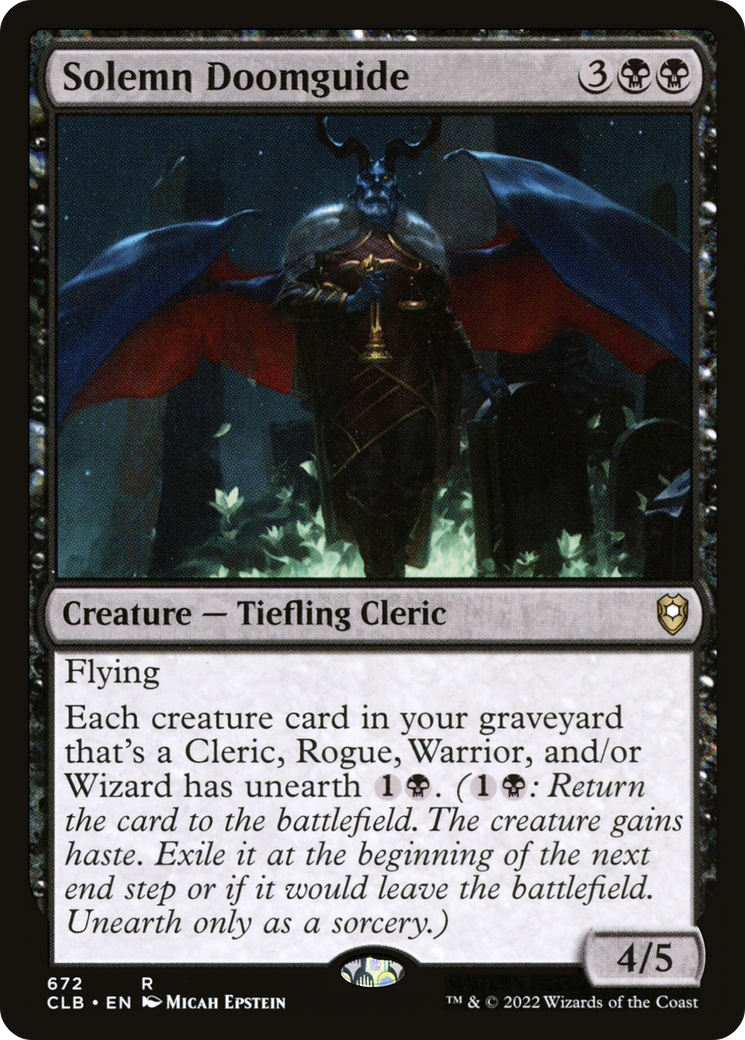 Solemn Doomguide (672) - Commander Legends: Battle for Baldur's Gate