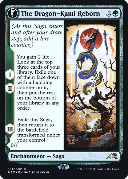 The Dragon-Kami Reborn (181) Foil - Kamigawa: Neon Dynasty Promos