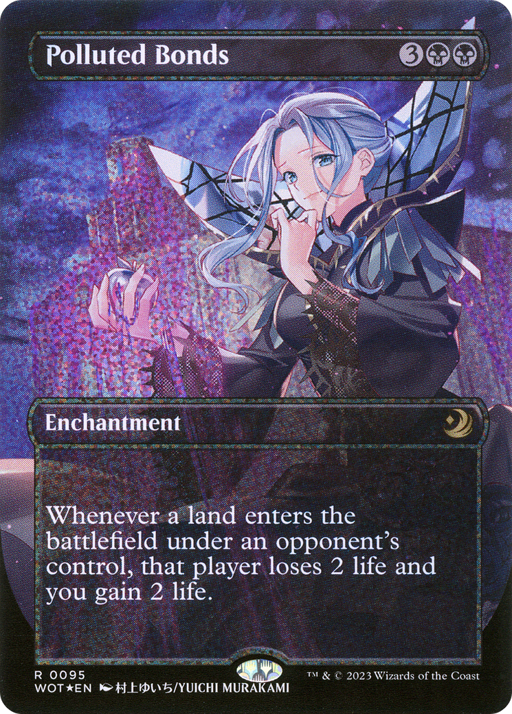 Polluted Bonds (Anime Borderless) (Confetti Foil) (095) Foil - Wilds of Eldraine: Enchanting Tales