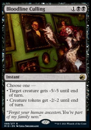 Bloodline Culling (Promo Pack) [Innistrad: Midnight Hunt Promos] | Silver Goblin