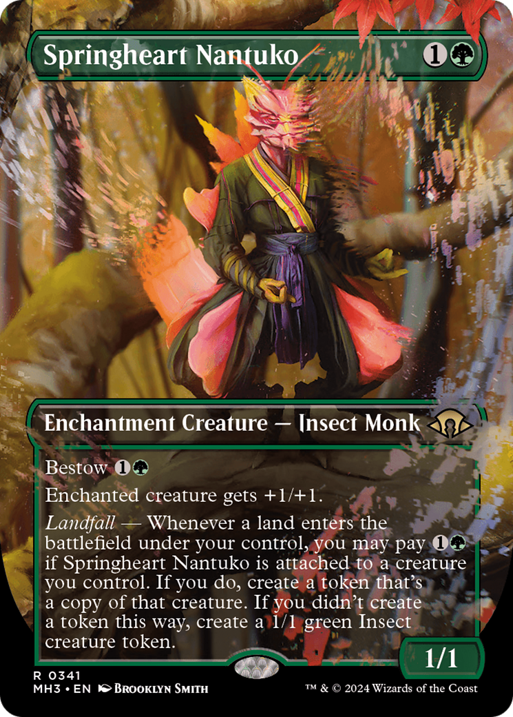 Springheart Nantuko (Borderless) [Modern Horizons 3] | Silver Goblin