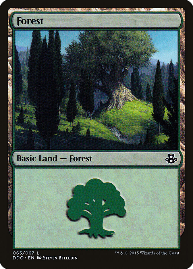 Forest (63) [Duel Decks: Elspeth vs. Kiora] | Silver Goblin