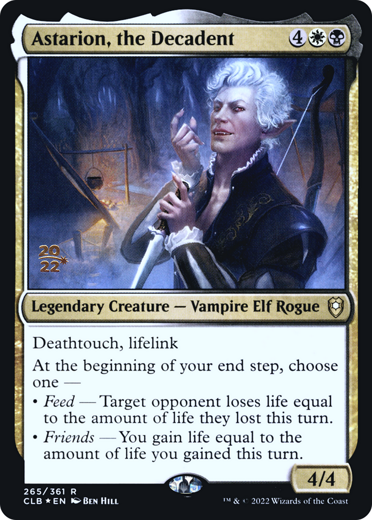 Astarion, the Decadent (265s) Foil - Battle for Baldur's Gate Promos