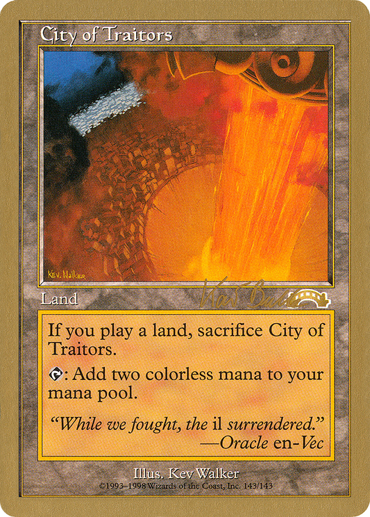 City of Traitors (Retro) (kb143a) - World Championship Decks 1999