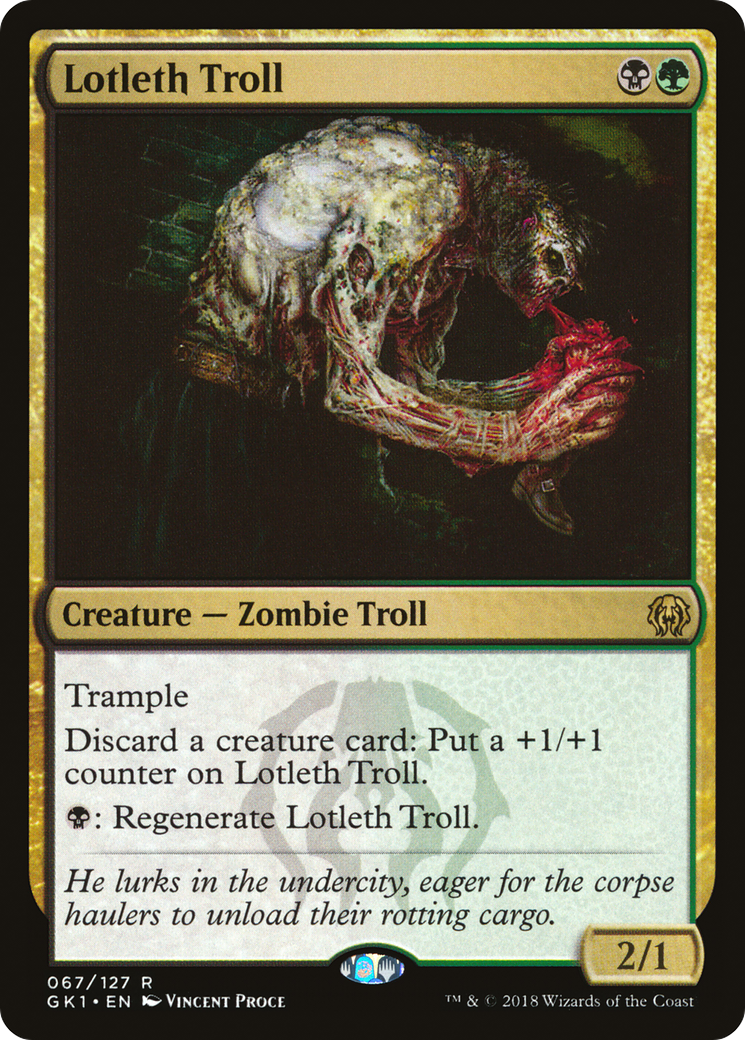 Lotleth Troll [Guilds of Ravnica Guild Kit] | Silver Goblin