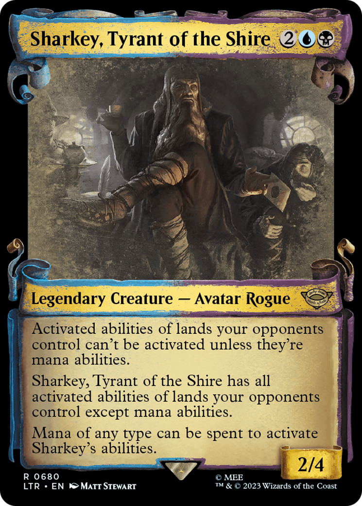 Sharkey, Tyrant of the Shire (Showcase) (680) Foil - The Lord of the Rings: Tales of Middle-earth