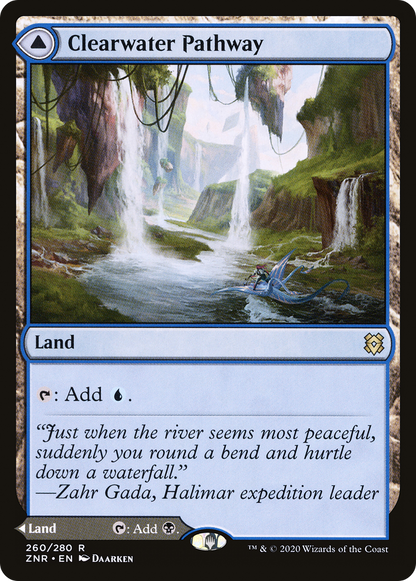 Clearwater Pathway // Murkwater Pathway (260) Foil - Zendikar Rising