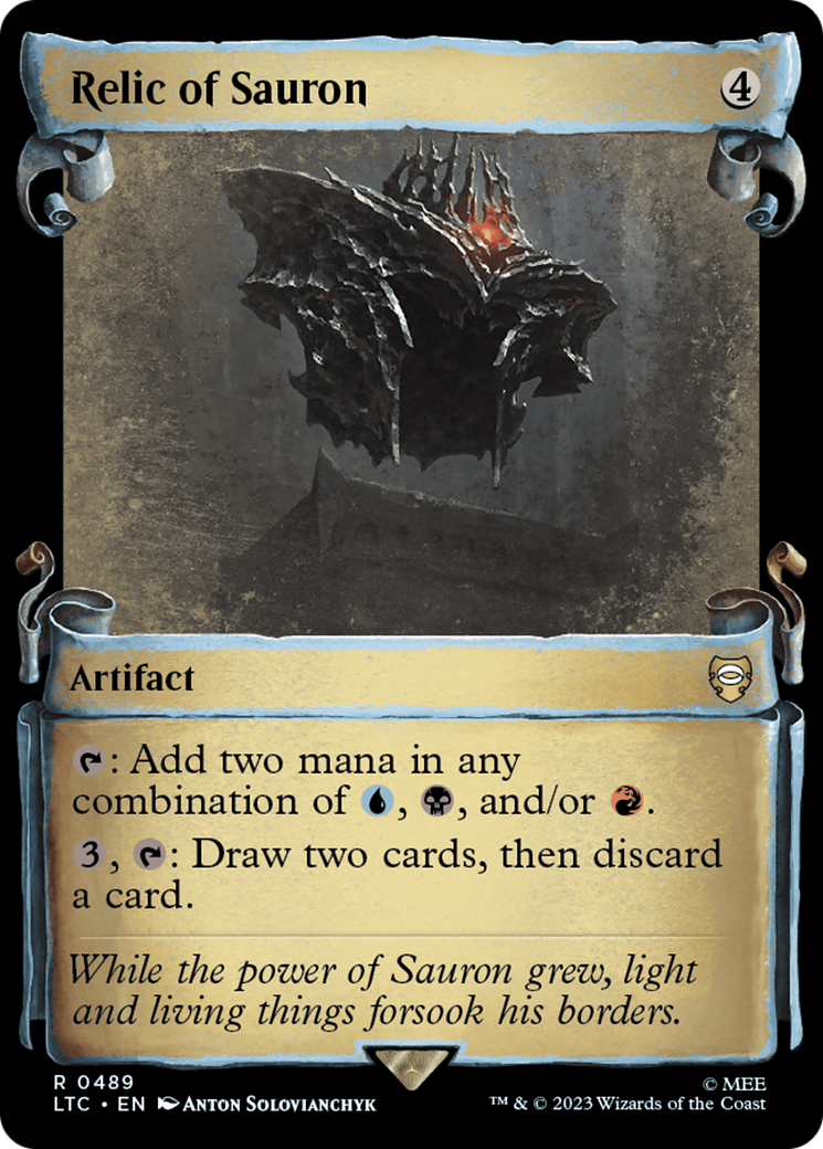 Relic of Sauron (Showcase) (489) Foil - Tales of Middle-earth Commander