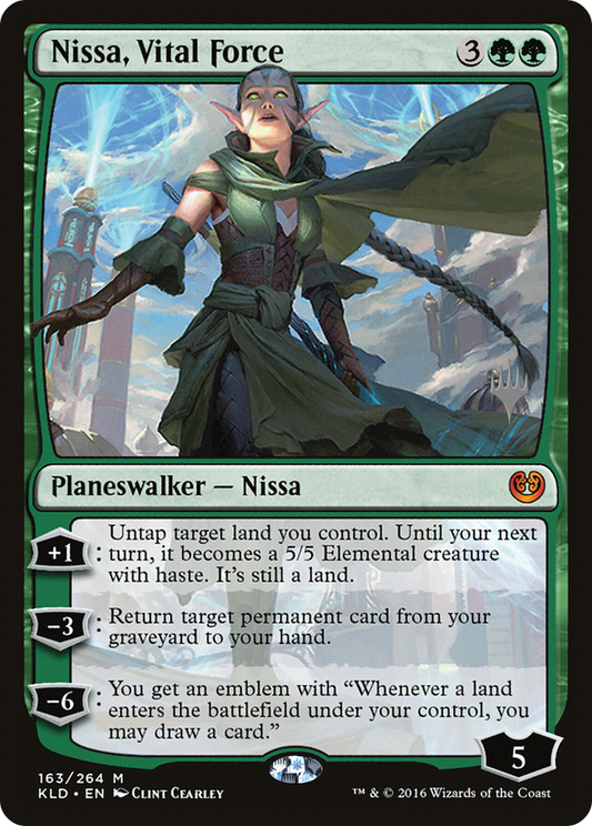 Nissa, Vital Force (163) - Kaladesh Promos