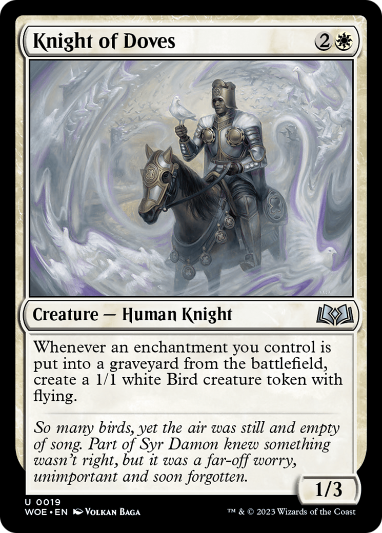 Knight of Doves (019) Foil - Wilds of Eldraine