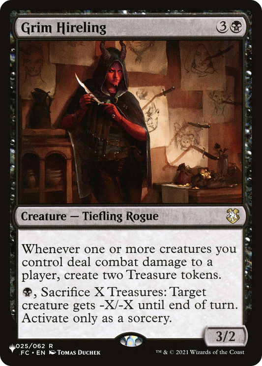 Grim Hireling (AFC-25) - The List
